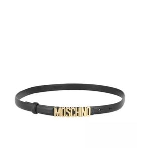 ⭐Moschino⭐- Women's Leather Logo Belt